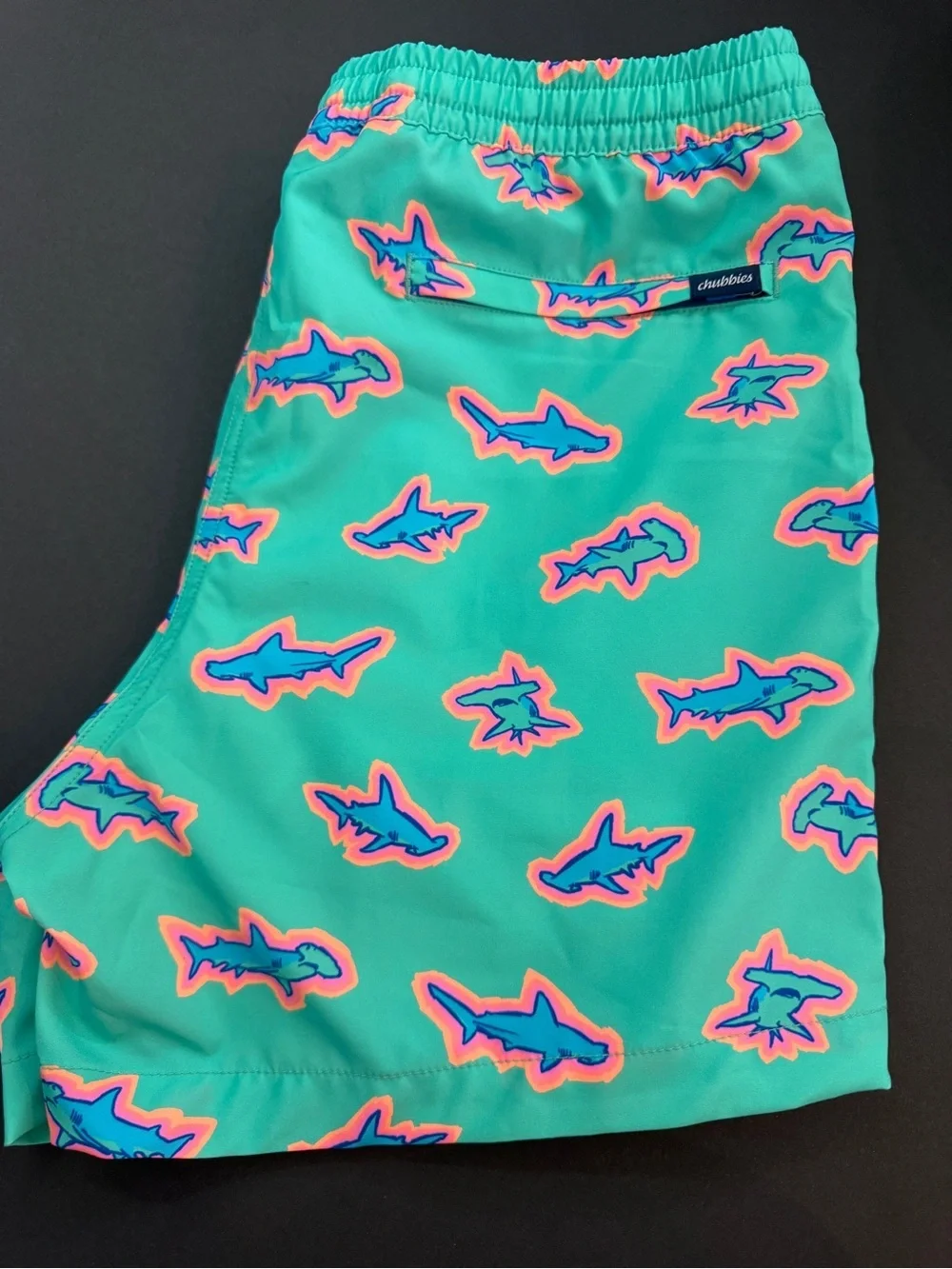 NWT Chubbies Boys' Shorter Classic Swim Trunks Sz XL in apex swimmers pattern